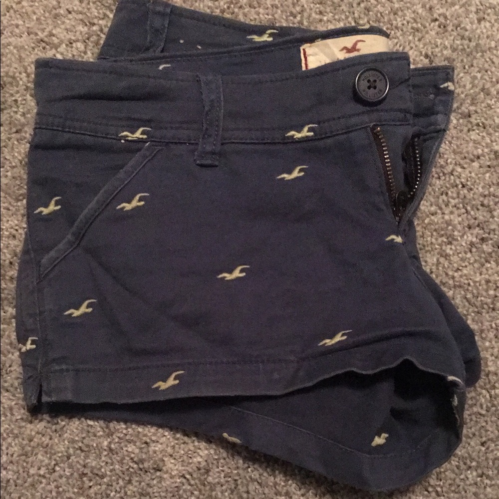 Navy blue hollister shorts